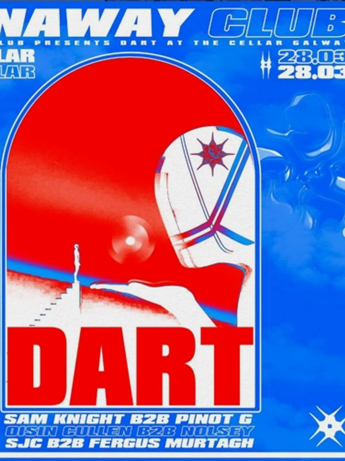 Runaway Club DART event poster used for music selections